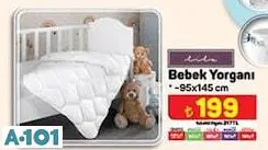 LİLA BEBEK YORGANI 95X145 CM